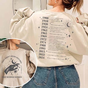 Feminist Witch Shirt, They Burned Women, Women's Rights Sand