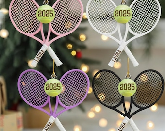Personalized Tennis Ornament 2D, Christmas Ornament, Sports Ornament, Sport Keepsake, Tennis Player Gift, Custom Tennis, Tennis Coach Gift