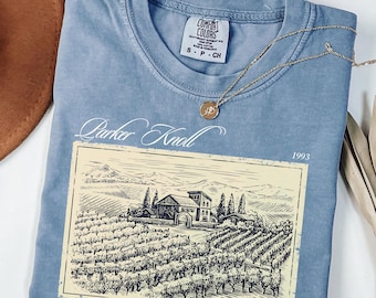 Maglietta Parker Knoll Vineyard Comfort Colors, nostalgia di The Parent Trap