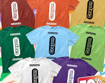 Crayon Halloween Costume Shirt, Matching Group Outfit