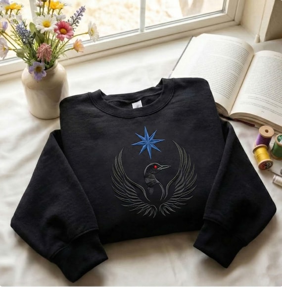 Minnesota Rebel Loon Resistance Embroidered Sweatshirt, Progressive MN Rebel Alliance Social Justice Activist Apparel