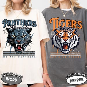 Custom Vintage Football Mascot Shirt, We Are Mascot School Name Shirt, Favorite Team Shirt, Custom Mascot Retro Shirts, Mascot Spirit Tee