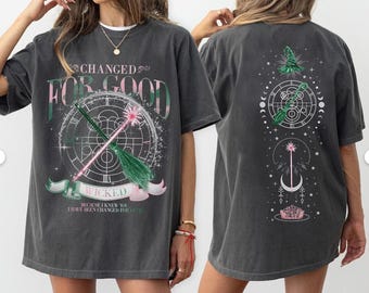 Camiseta musical malvada, camiseta de bruja cambiada por buena