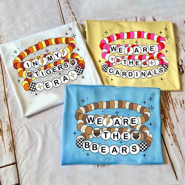 Custom Mascot Team Spirit T-Shirt, College Game Day Tee