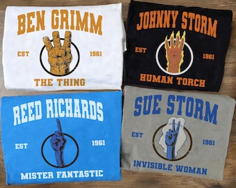 Sweat-shirt du groupe des quatre personnages fantastiques, cadeaux pour les fans de cinéma MCU