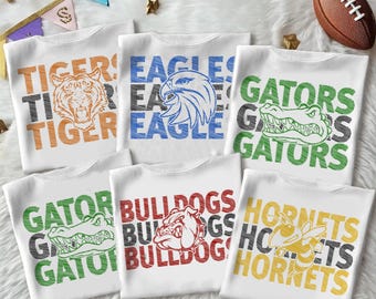 Custom School Spirit Shirts, Custom Preppy Mascot Shirt, Homecoming Mums Game Day Shirt