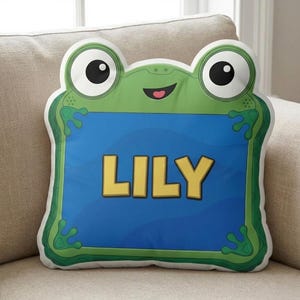 Custom Name Toy Story Lilypad Pillow, Personalized Kids Room Decor