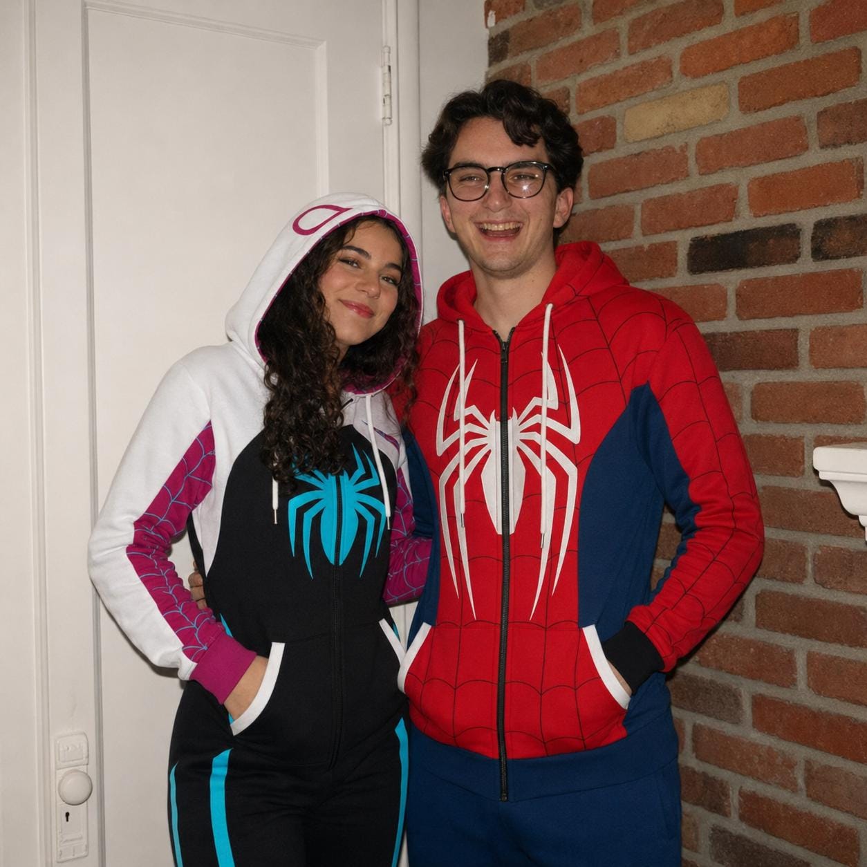 Spider-Gwen Costume Zip-Up Hoodie