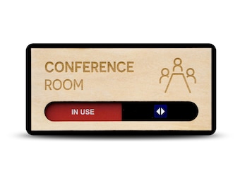 Personalized Wooden Room Sign – Available/In Use Indicator for Office, Wellness, Mother's Room