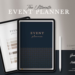 Digital Event Planner, Party Planner, Goodnotes, Notability, Digital Planner, Event Organizer, Timeline Lists, Birthday Planner Template