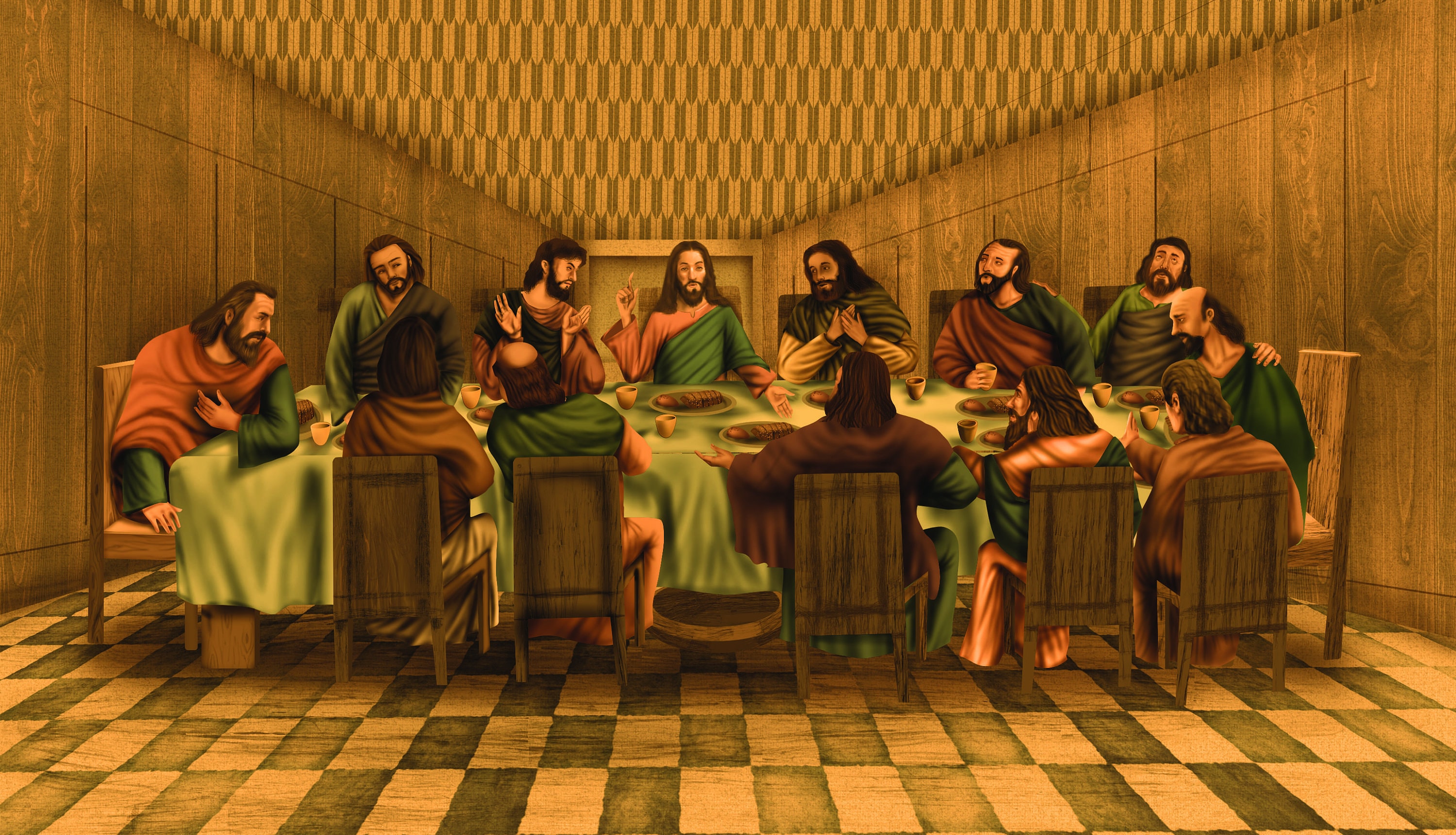 The Last Supper digital download printable wallart original Etsy