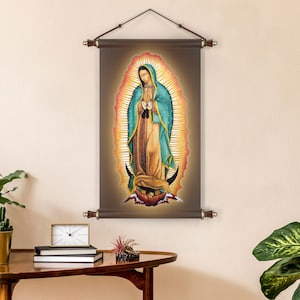 Our Lady of Guadalupe Canvas Wall Art: Religious Home Decor