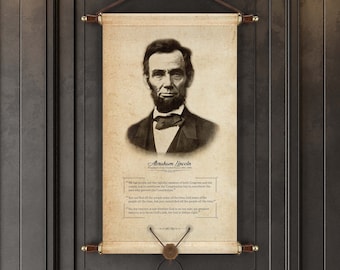 Vintage Eureka Abraham Lincoln Die Cut Cardboard Decoration 6.75" NOS Patriotic 