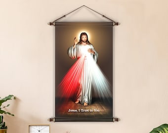 The Divine Mercy Jesus Christ Canvas Wall Art - Christian Home Decor