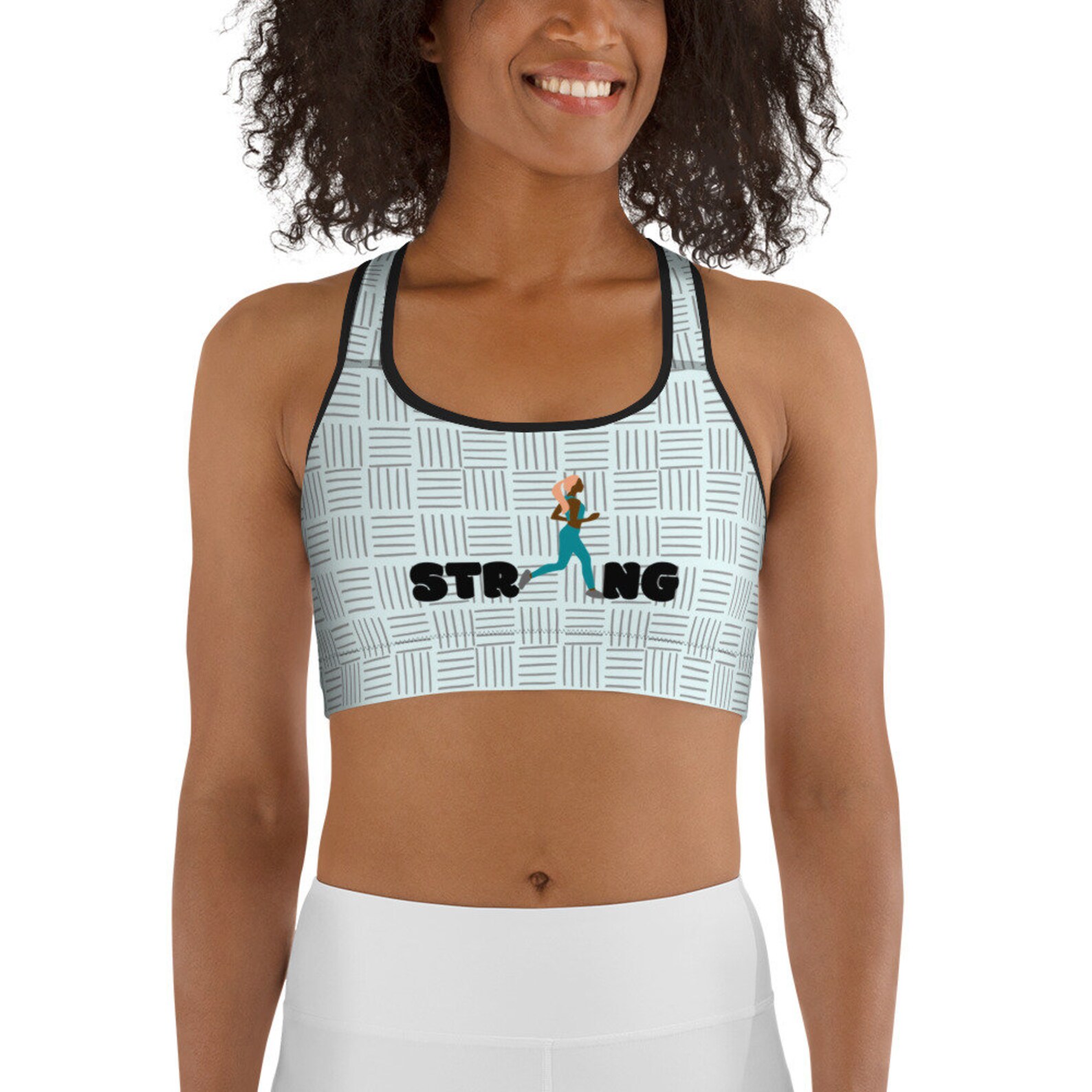 Sports bra boxing women running bra cute workout yoga Etsy