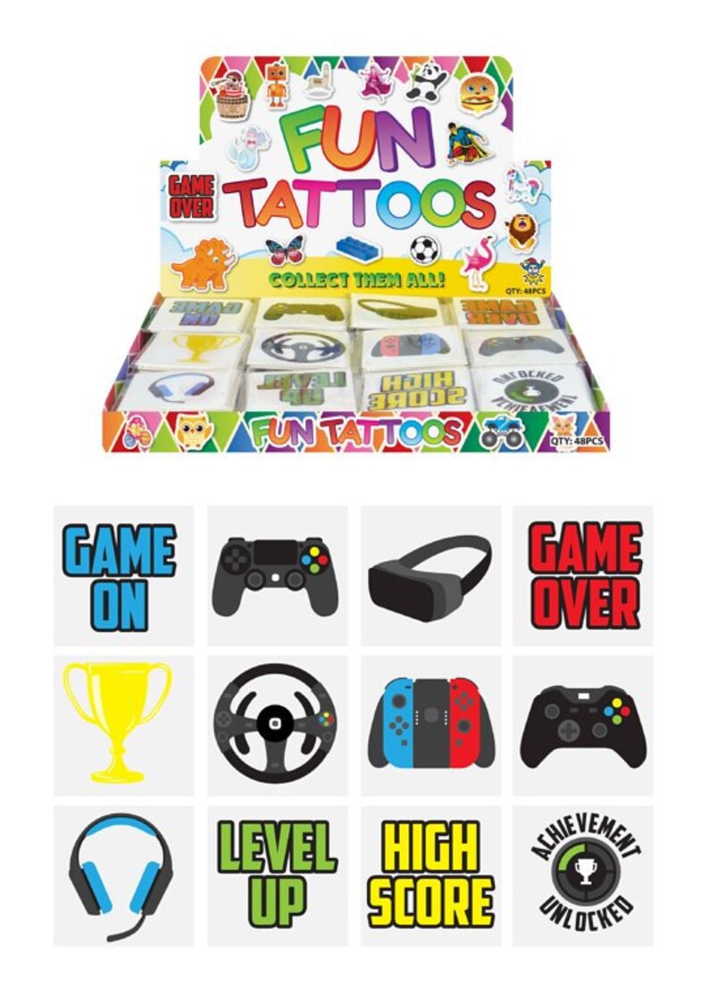 72 Pony Temporary Tattoos - Horse Theme Party Bag Fillers For Kids Birthday Pinata & Favors