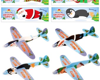 Christmas Flying Gliders Flying Toys Boys Party Bag Stocking Fillers Favours Xmas Eve Box Gifts