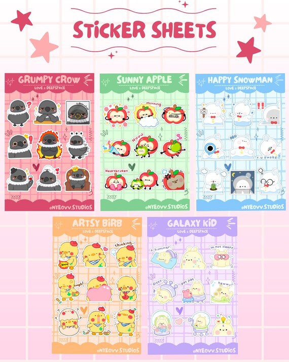 Love & Deepspace - Sticker Sheets