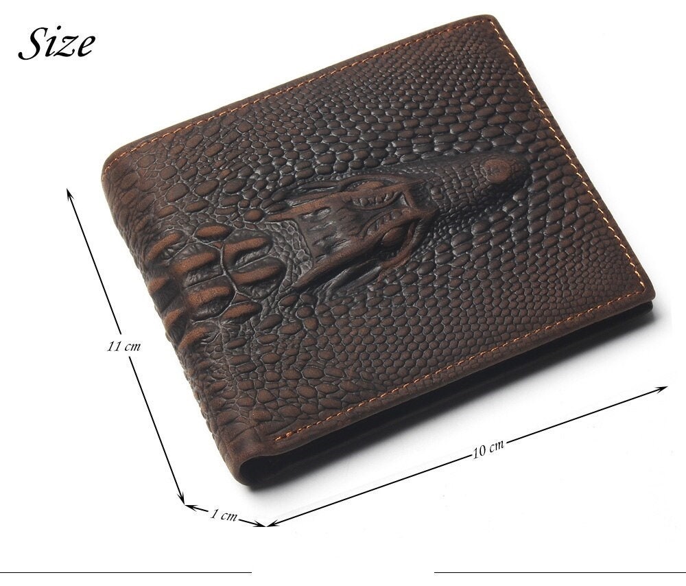 NSNT Durable Men's Genuine Leather Wallet，Male Authentic Card Photo Holder  Alligator，Real Crocodile …See more NSNT Durable Men's Genuine Leather