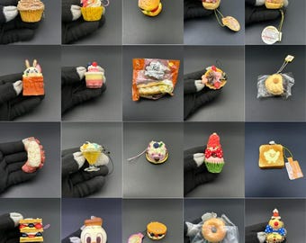 SKU | Sweet Mini Food Keychain Dessert Charm Kawaii Collectible Gift Bag Accessory