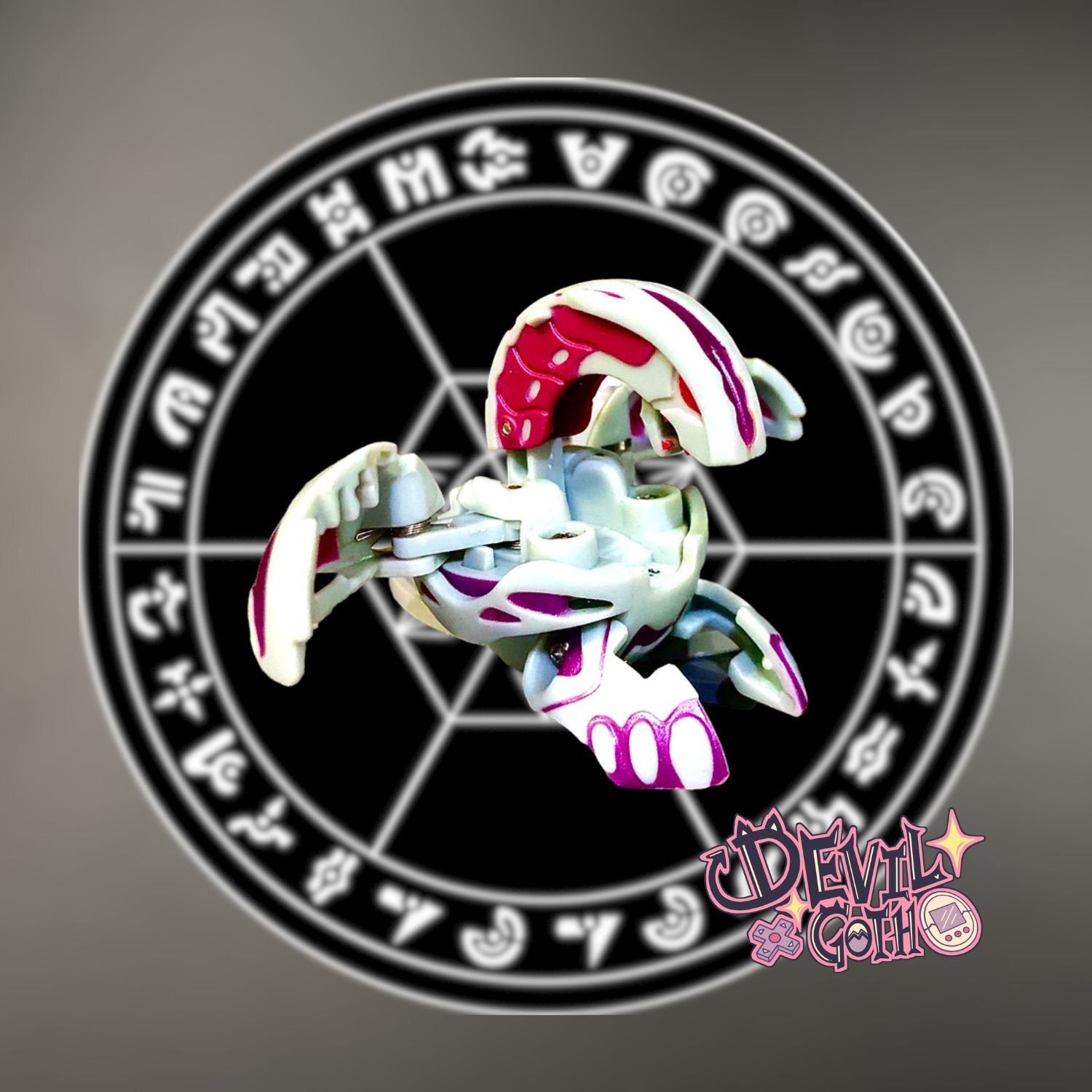 Bakugan Battle Brawlers White Pearl Wavern ( Custom Painted