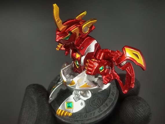 Bakugan Pyrus TITANIUM DRAGONOID Mechtanium Surge Metallic Custom