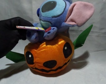 SKU DP01 | *Shake and spin* Stitch Plush Halloween Pumpkin Soft Stuffed Toy Doll | 11 Inches
