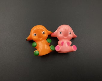 Vintage Cute Japanese Sato Elephant Sato-chan and Satoko-chan Boy Girl Set (SKU D503)