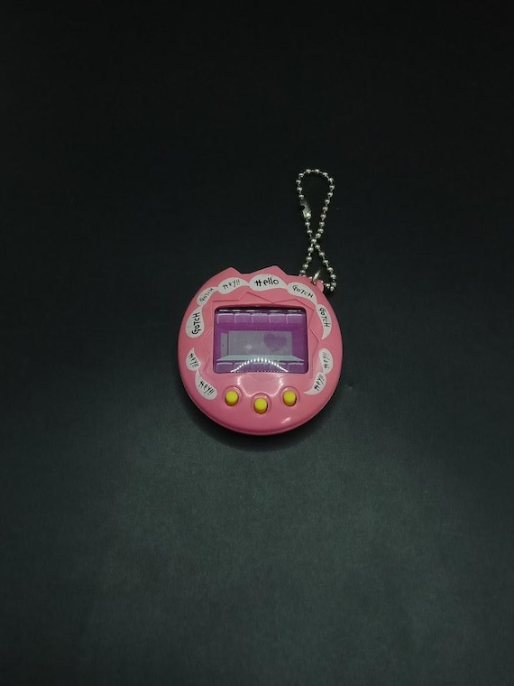 Tamagotchi Osutchi Mesutchi Bandai, Noir Transparent, Vintage 1997, Fonctionnel