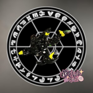 Bakugan Gundalian Invaders Darkus Phantom Dharak Mycket sällsynt