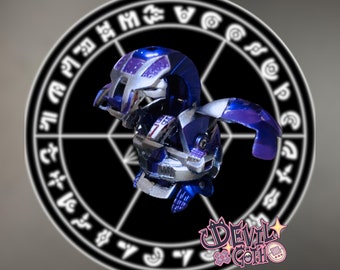 Bakugan Season 2 , New Vestroia ,  Black darkus Hades ( Custom Painted As Anime )