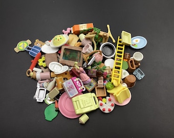 SKU SV F6 Sylvanian Families Lote Accesorios Muebles Miniatura Juguete Época