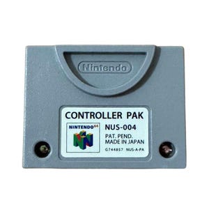 Nintendo 64 Controller Pak NUS-004 Memory Card N64 Japan Import Retro Game Accessory