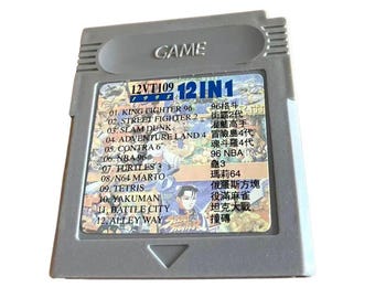 Game Boy 12-in-1 Multi-Game Cartridge (Street Fighter, Mario, etc.) - Game Boy