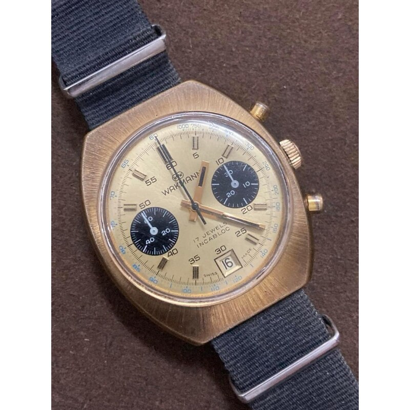 23120円 【希少 超レア】vintage mechanical chronograph 1970's