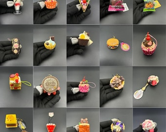 SKU | Sweet Mini Food Keychain Dessert Charm Kawaii Collectible Gift Bag Accessory