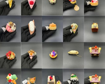 SKU | Sweet Mini Food Keychain Dessert Charm Kawaii Collectible Gift Bag Accessory