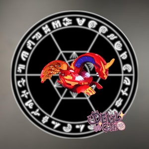 Art Quake Dragonoid Bakugan Battle Brawlers Pyrus Apollonir Custom