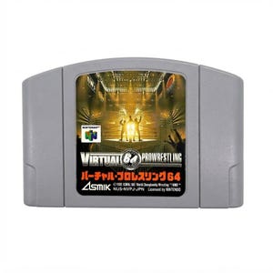 Virtual Pro Wrestling 64 - Nintendo 64 Game Cartridge (N64, Japan)