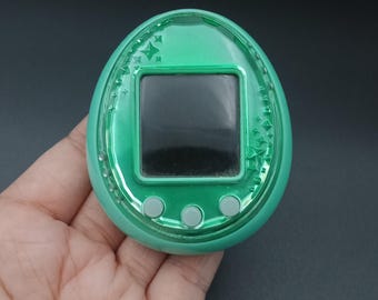 たまごっちID L 日本版、レアグリーンシェル、中古、ヴィンテージ