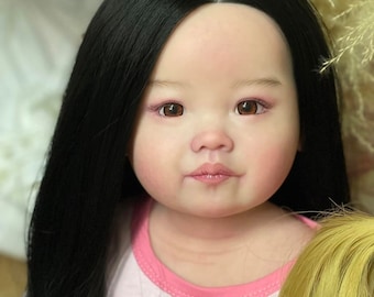 Reborn baby Asian Thai facial structure , Realistic baby doll | Girls | Soft vinyl , scale 1/1 | Art painting , Action doll Custom doll