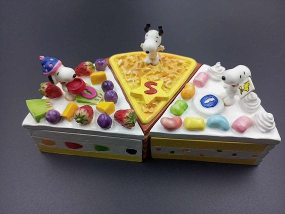 スヌーピー メッチャ可愛い小物入れ ケーキ型 ビンテージ 陶器