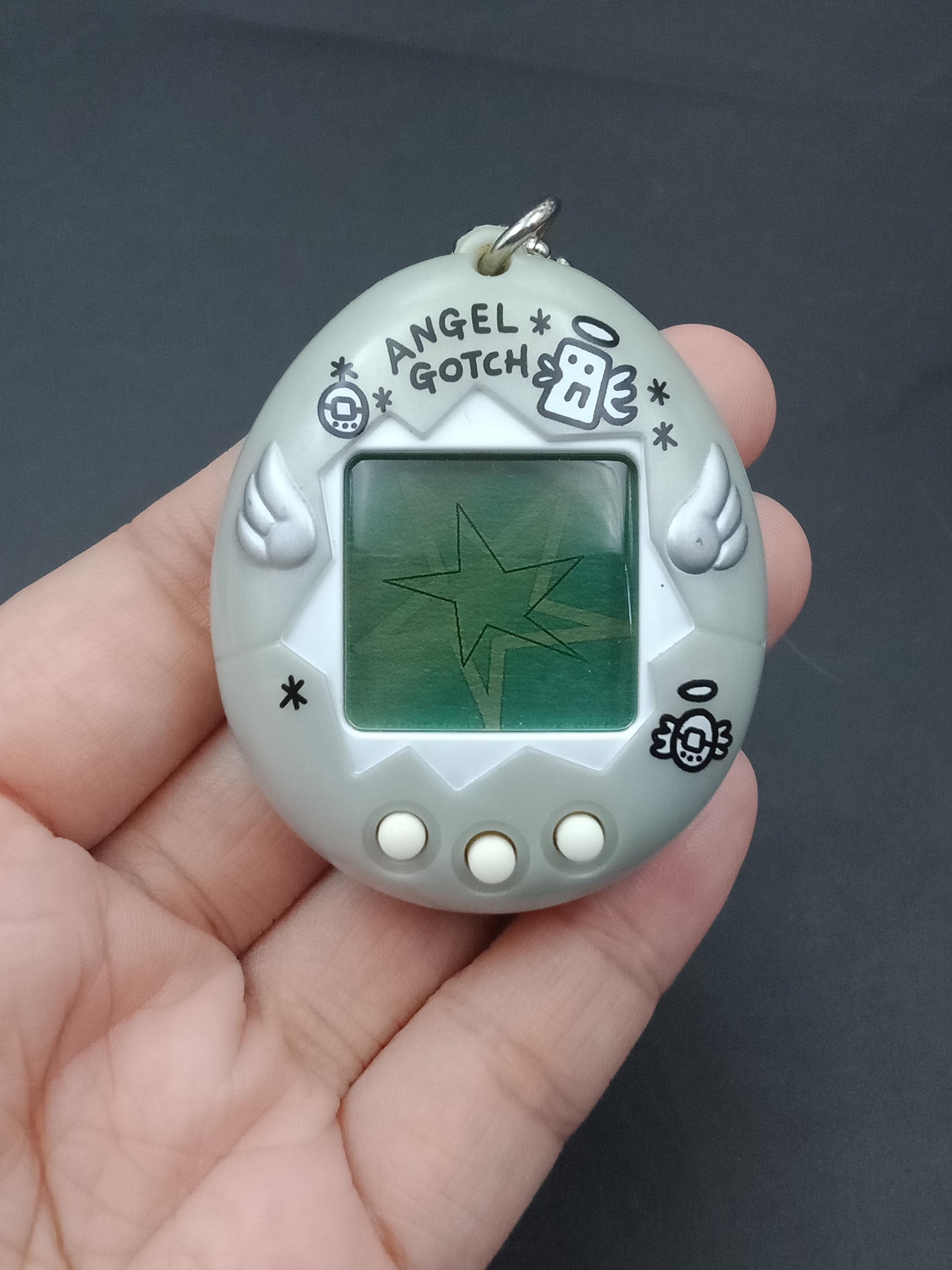 SKU B913P11653TA8 | Bandai Tamagotchi Angel Gotch Silver - Etsy