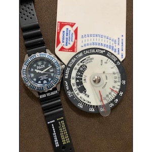 Padi Orient Diver Watch Unisex 37mm Black Dial Silver Tone Solar 200M Date 8