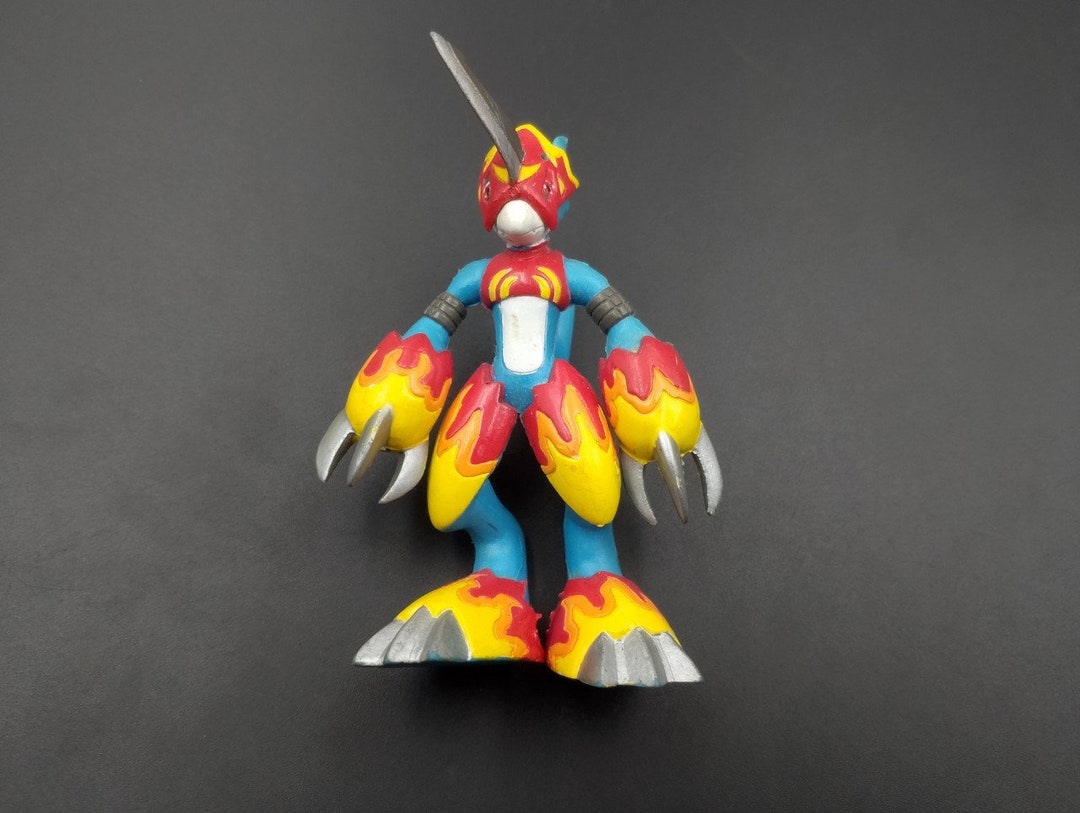 SKU MF F120 | Digimon Figure Vintage Flamedramon Blue - Etsy SKU MF F120 | Digimon Figure Vintage Flamedramon Blue - Etsy
