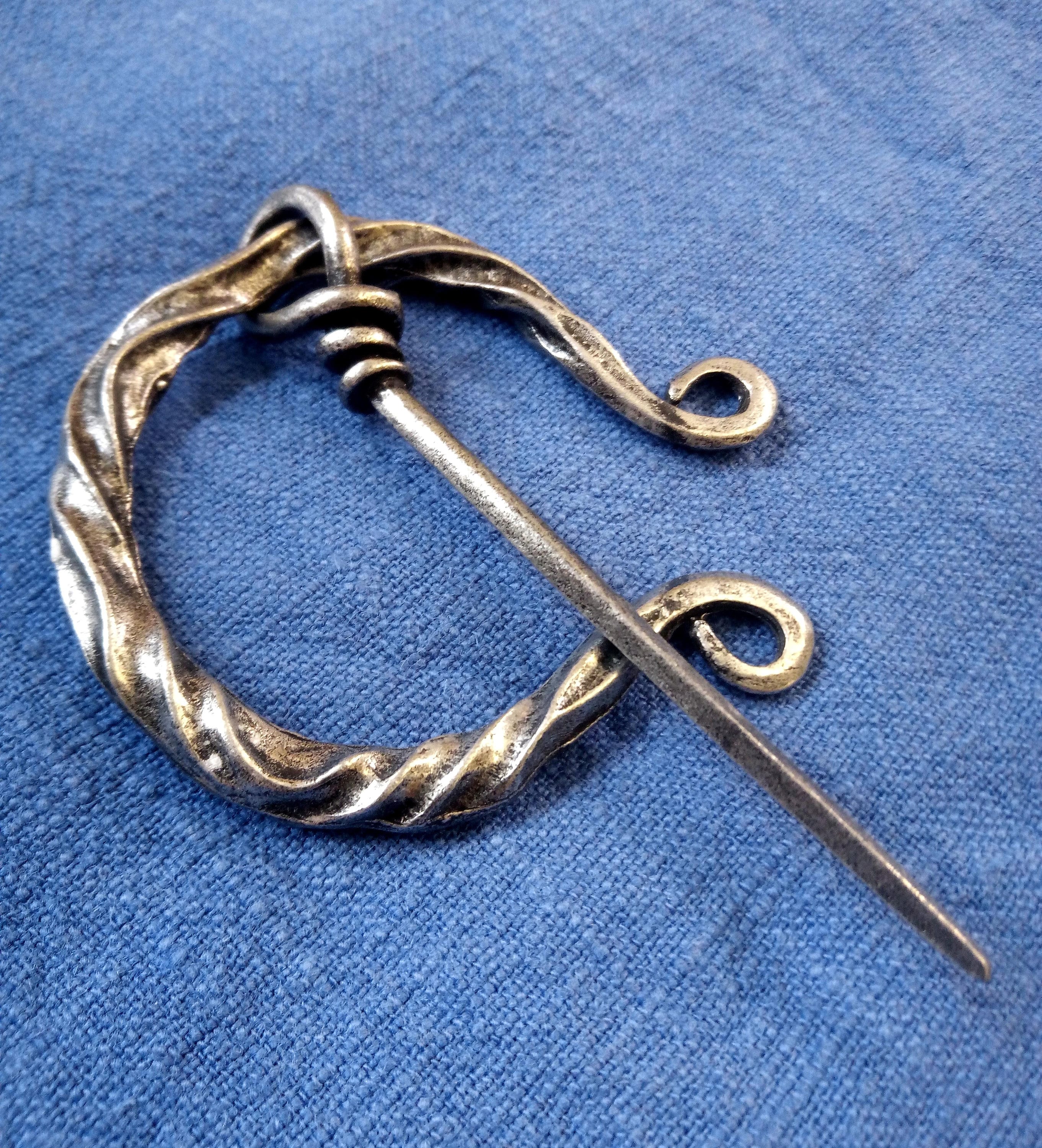 Penannular Cloak Pin Viking Cape Clasp Medieval Shawl Pin