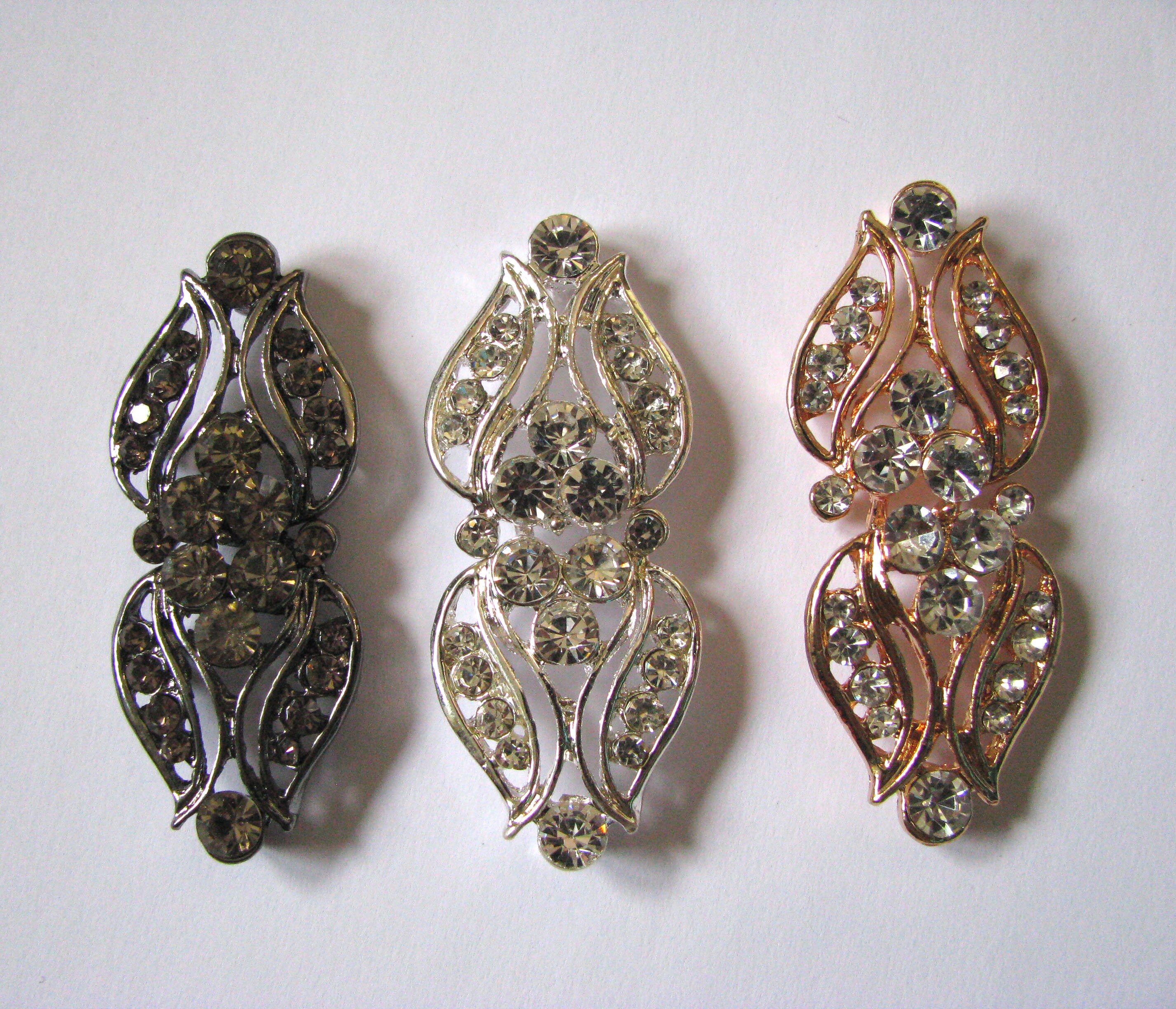 Rhinestone Sweater clips Vintage Cardigan clasp Romantic Etsy