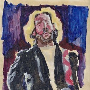 Eric Clapton ręcznie podpisany wydruk portretowy A4