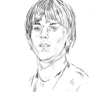 Keith Richards Rolling Stones - 1962. Hand Signed Portrait Print