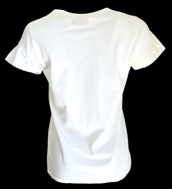 White Cotton T-shirt for Ladies sping 